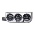 AutoMeter 2349 Autogage Black Oil/Water/Volt Chrome Console Fits 2001 Dodge Ram 1500