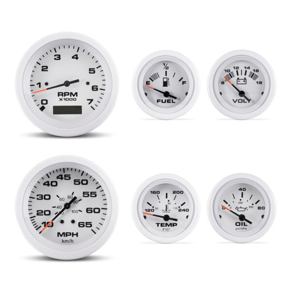 6 Gauge Set Arctic-Tach/Hr