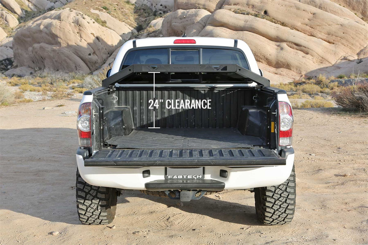 Fabtech Deck Lid Rack – 150 lbs. Cargo Capacity, For Models w/Deck Rail System (PN FTS26095)