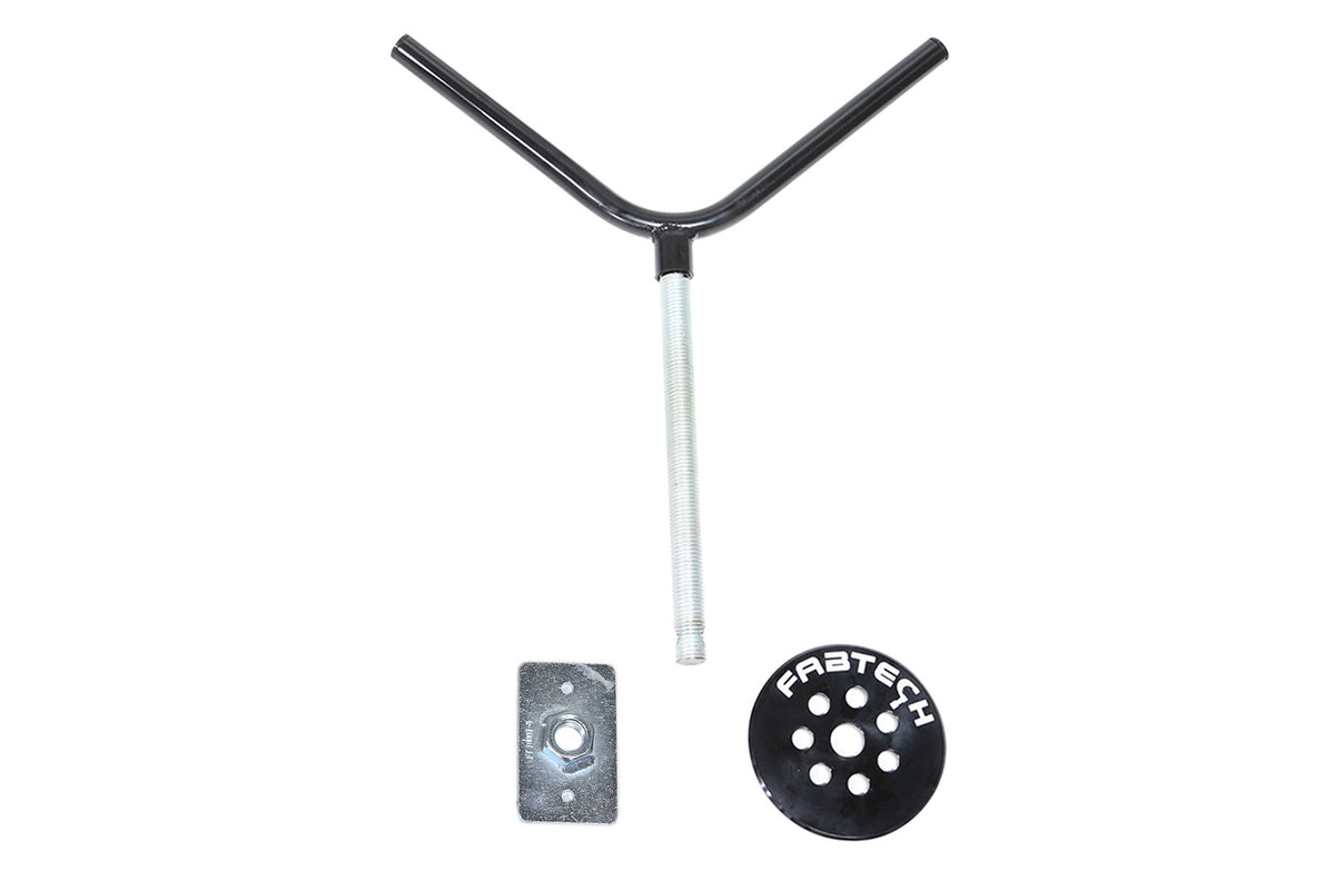 Fabtech Spare Tire Carrier – Flat Spare Tire, Black (PN FTT10001BK)