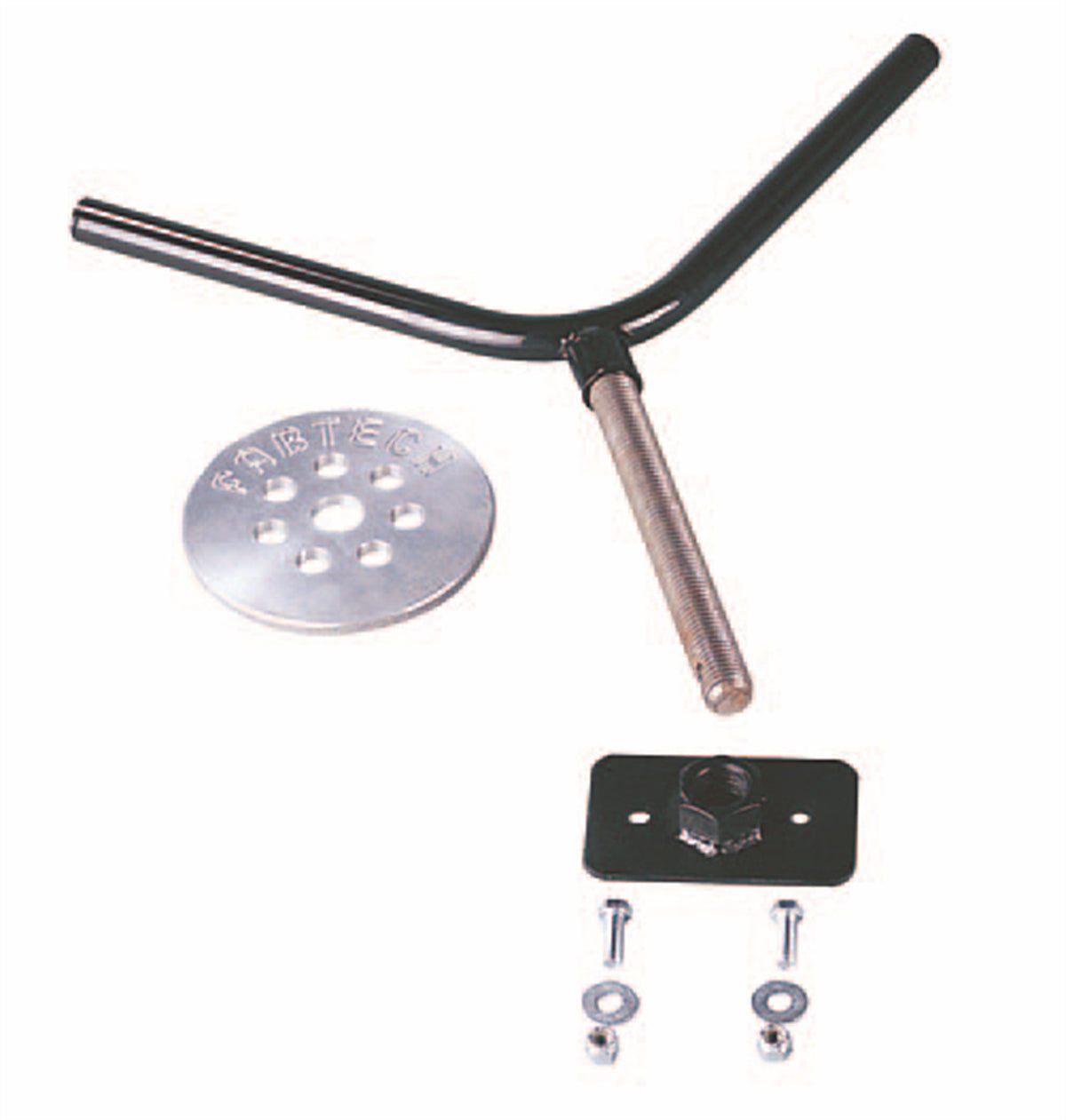 Fabtech Spare Tire Carrier – Flat Spare Tire, Black (PN FTT10001BK)