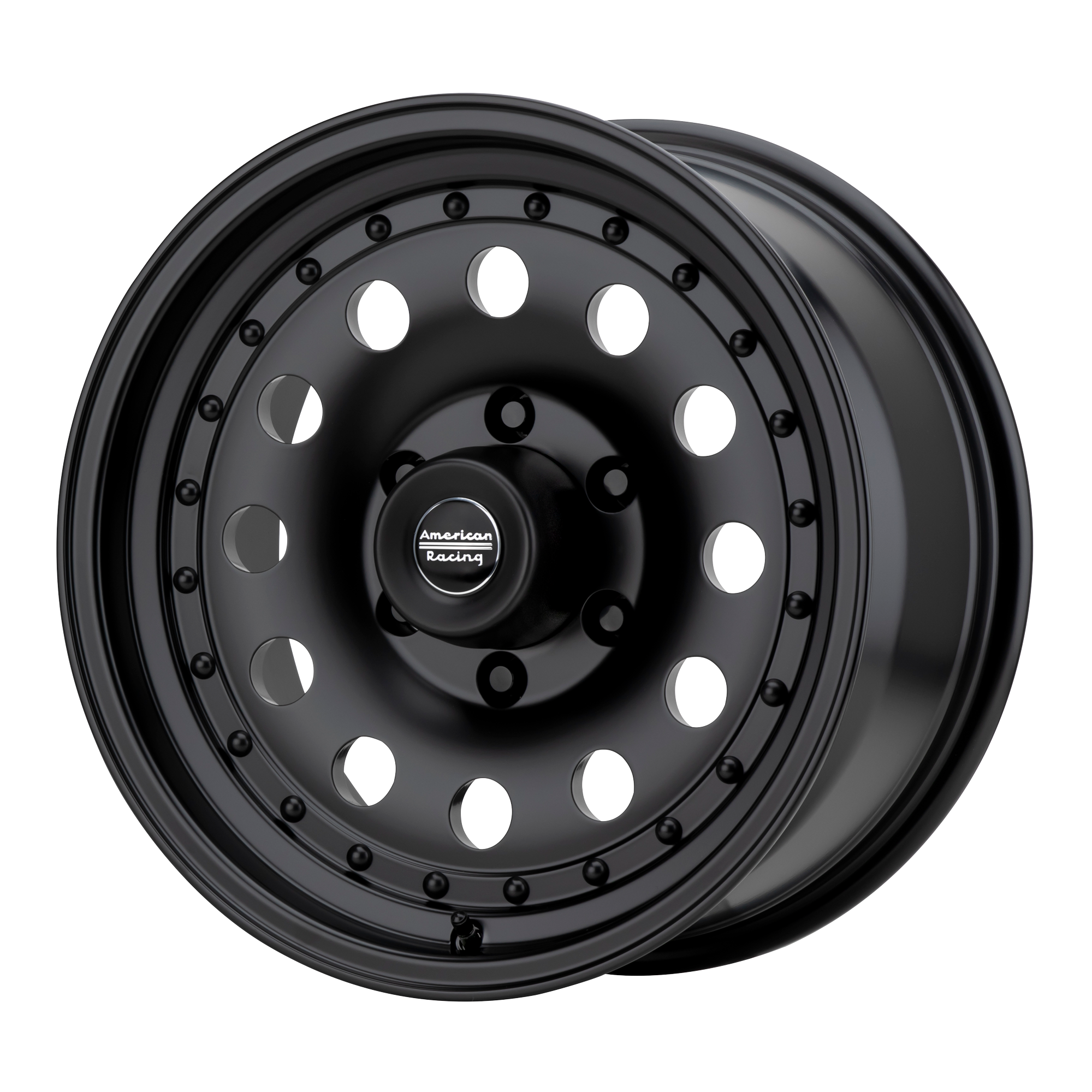 American Racing AR62 OUTLAW II 15X8 5X4.75 S-BLK -19MM