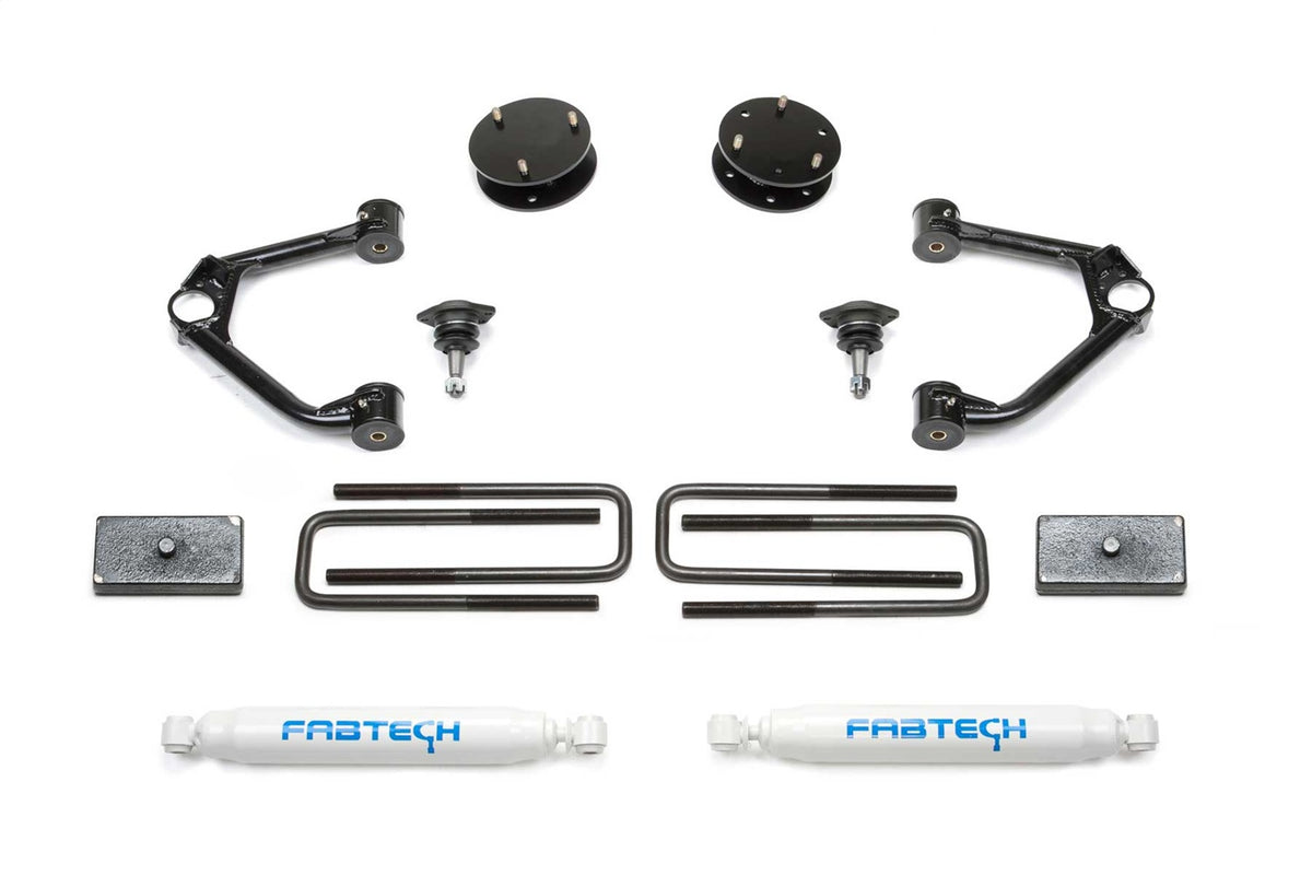 Fabtech Suspension Lift Kit – 3 In. Lift, Incl. Performance Shocks (PN K1126)
