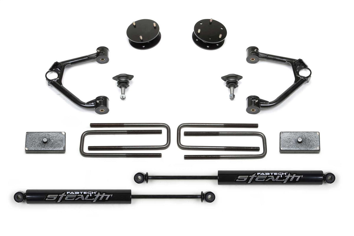 Fabtech Suspension Lift Kit – 3.5 In. Lift, Incl. Stealth Shocks (PN K1126M)