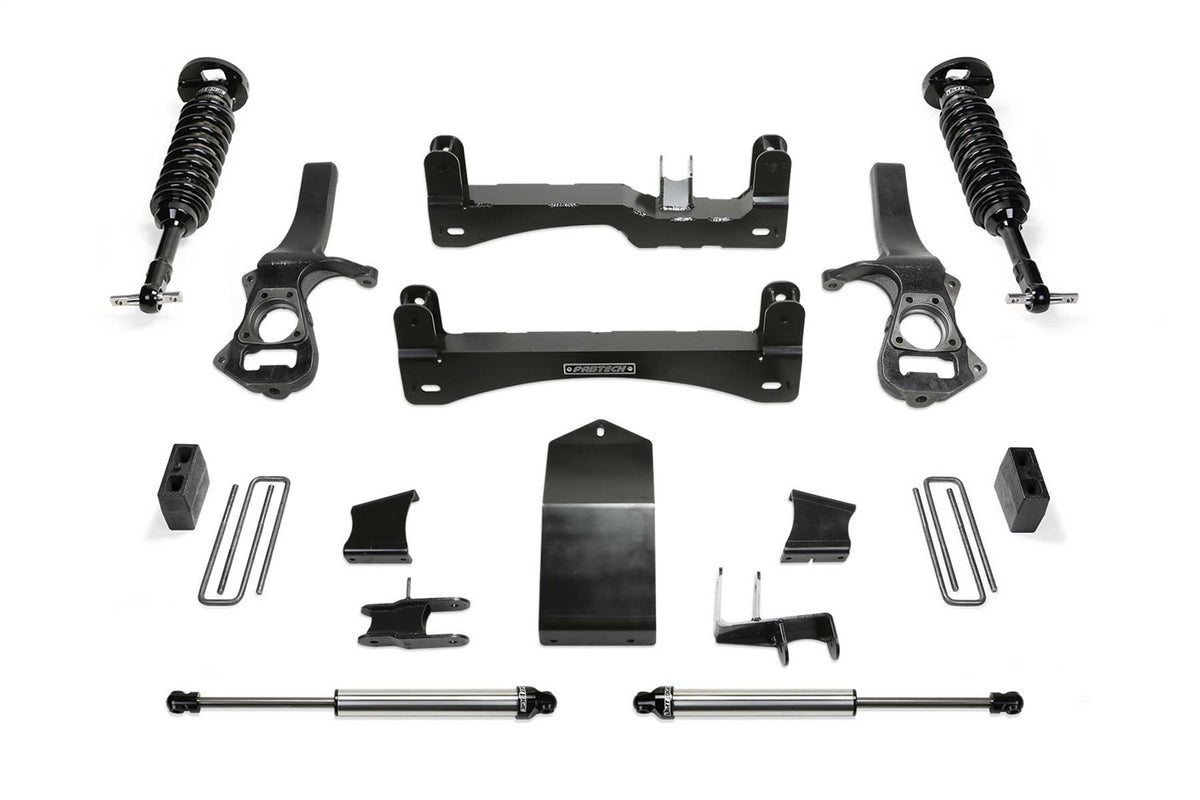 Fabtech Suspension Lift Kit – 4 in. Lift, w/Front Dirt Logic 2.5 Coilover, Rear Dirt Logic 2.25 Shocks (PN K1140DL)