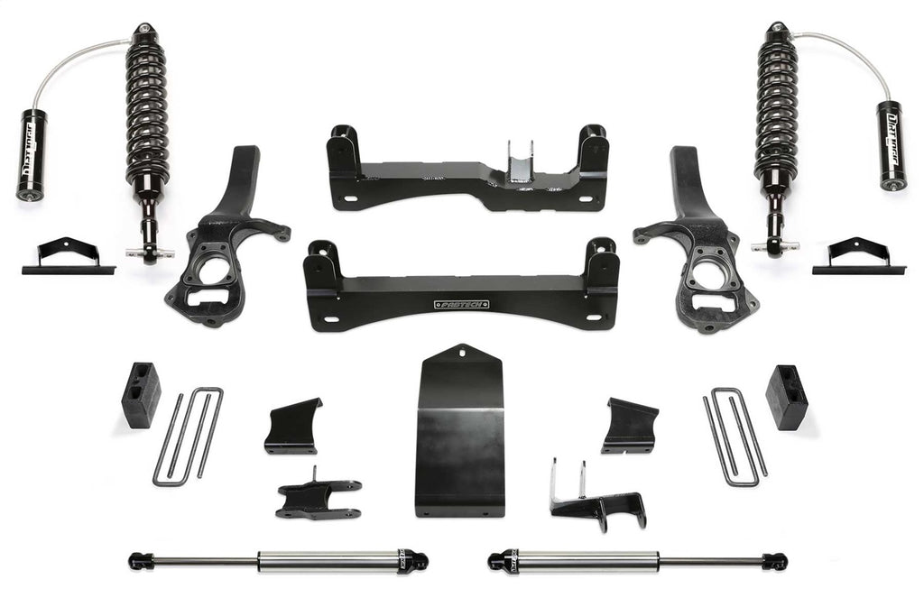 Fabtech Suspension Lift Kit – 4 in. Lift, w/Front Dirt Logic 2.5 Resi Coilovers, Rear Dirt Logic 2.25 Shocks (PN K1141DL)