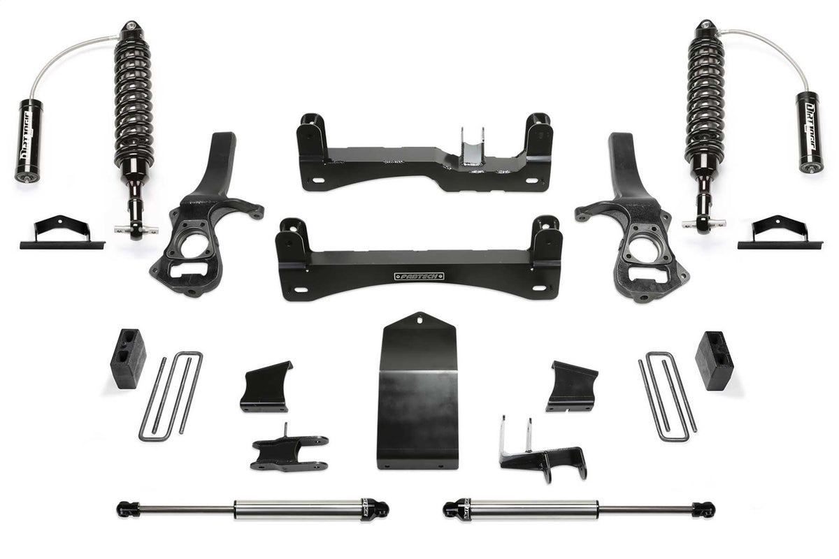 Fabtech Suspension Lift Kit – 4 in. Lift, w/Front Dirt Logic 2.5 Resi Coilovers, Rear Dirt Logic 2.25 Shocks (PN K1141DL)