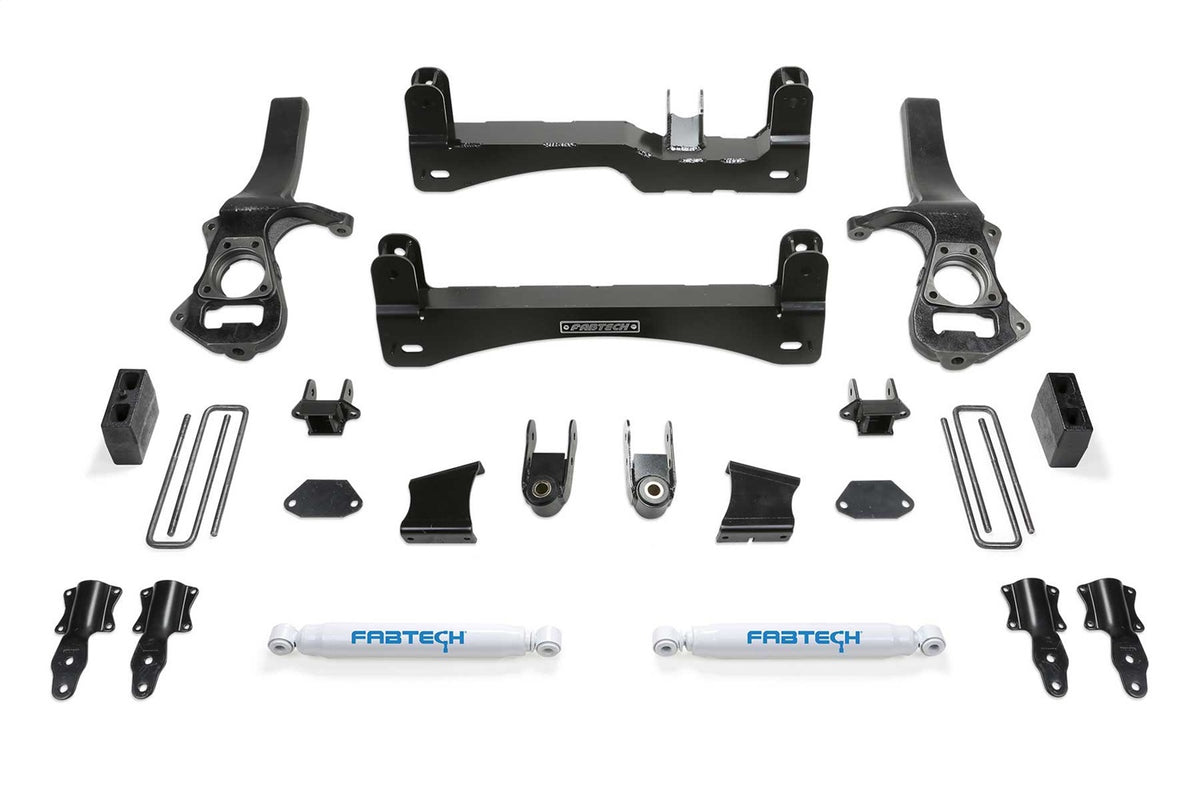 Fabtech Suspension Lift Kit – 6 in. Lift, w/Rear Performance Shocks (PN K1150)