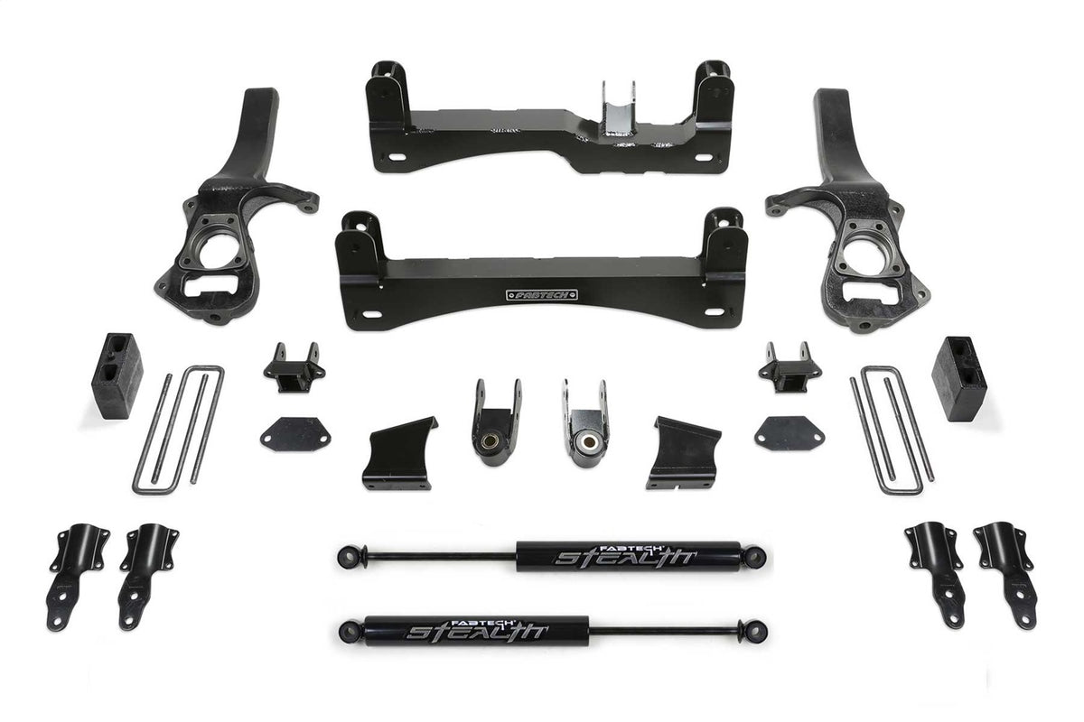 Fabtech Suspension Lift Kit – 6 In. Lift, w/Rear Stealth Shocks (PN K1150M)