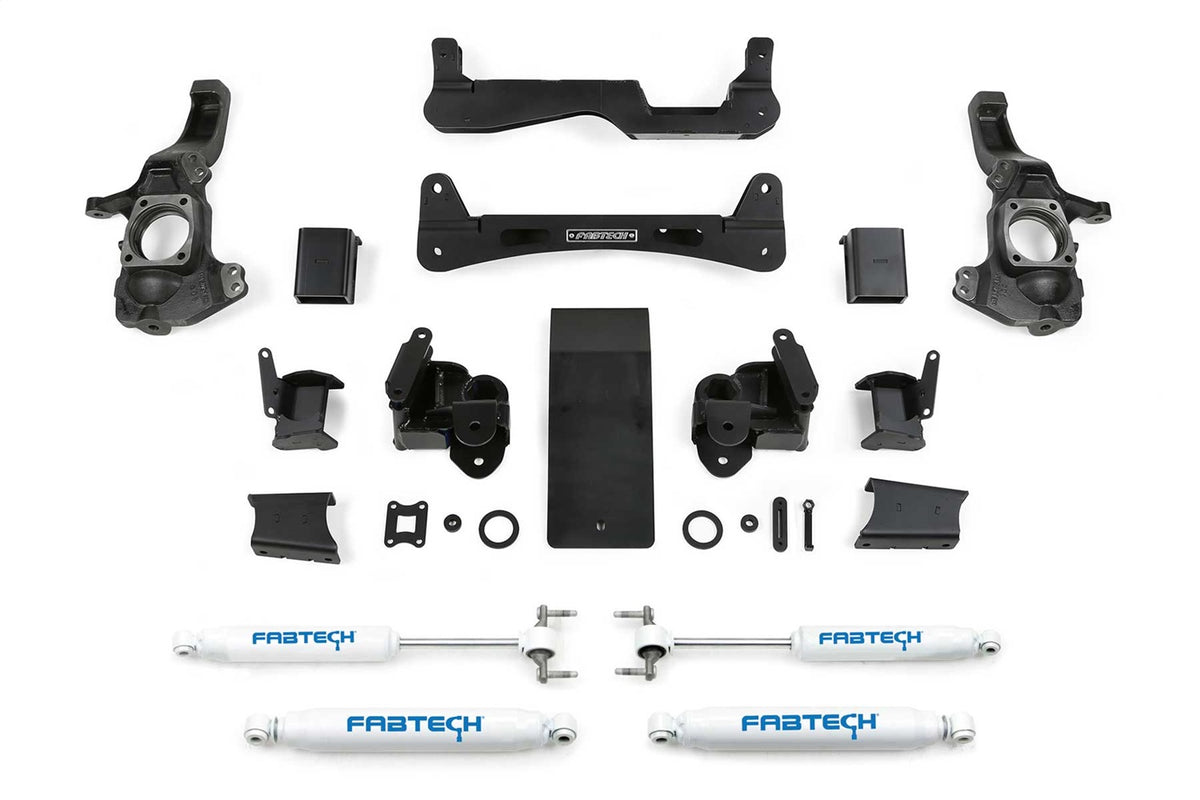 Fabtech Suspension Lift Kit – 6 in. Lift, For PN[FTS21277/FTS21278/FTS21280/FTS7358/FTS7240] (PN K1161)