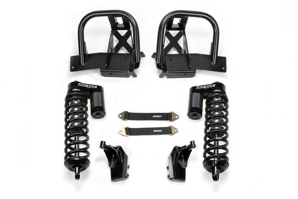 Fabtech Suspension Lift Kit – w/DLSS Shocks, 6 in. Lift, Incl. Coilover Hoops (PN K2135DL)