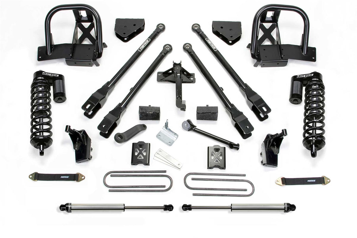 Fabtech Suspension Lift Kit – w/DLSS Shocks, 6 in. Lift, 4.0 Coilovers (PN K2138DL)