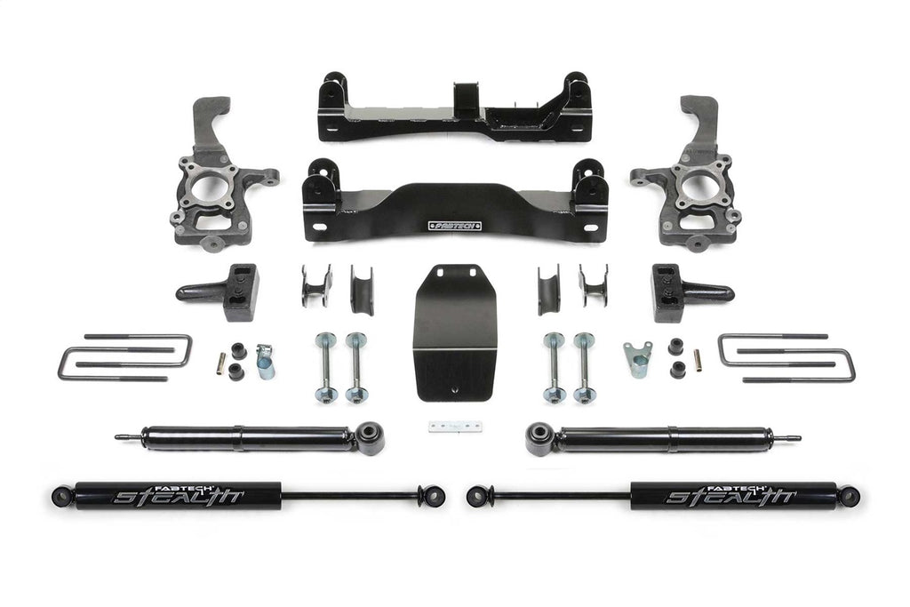Fabtech Suspension Lift Kit – w/Stealth Monotube Shocks, 4 in. Lift (PN K2183M)