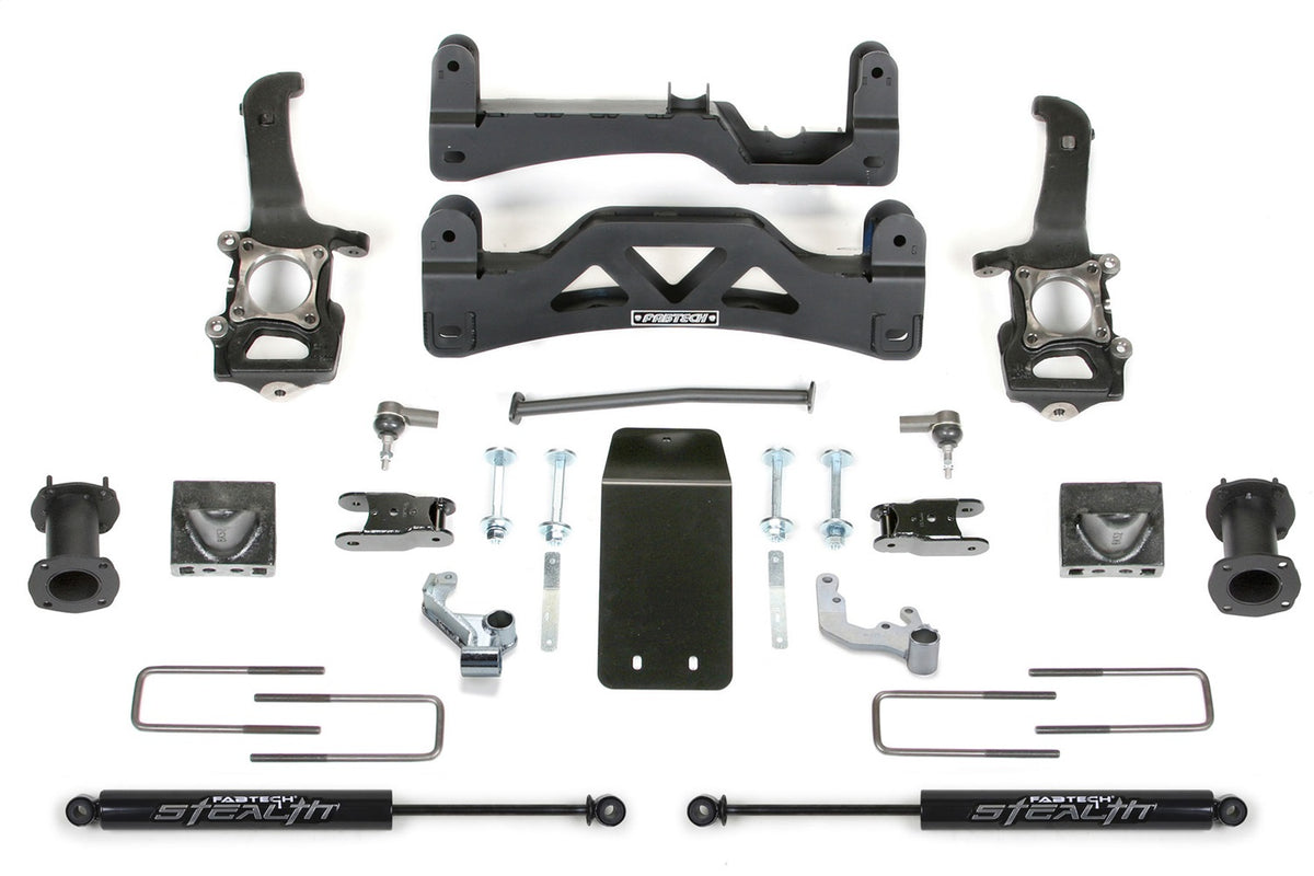 Fabtech Suspension Lift Kit – w/Stealth Monotube Shocks, GEN II w/Performance Shocks (PN K2190M)