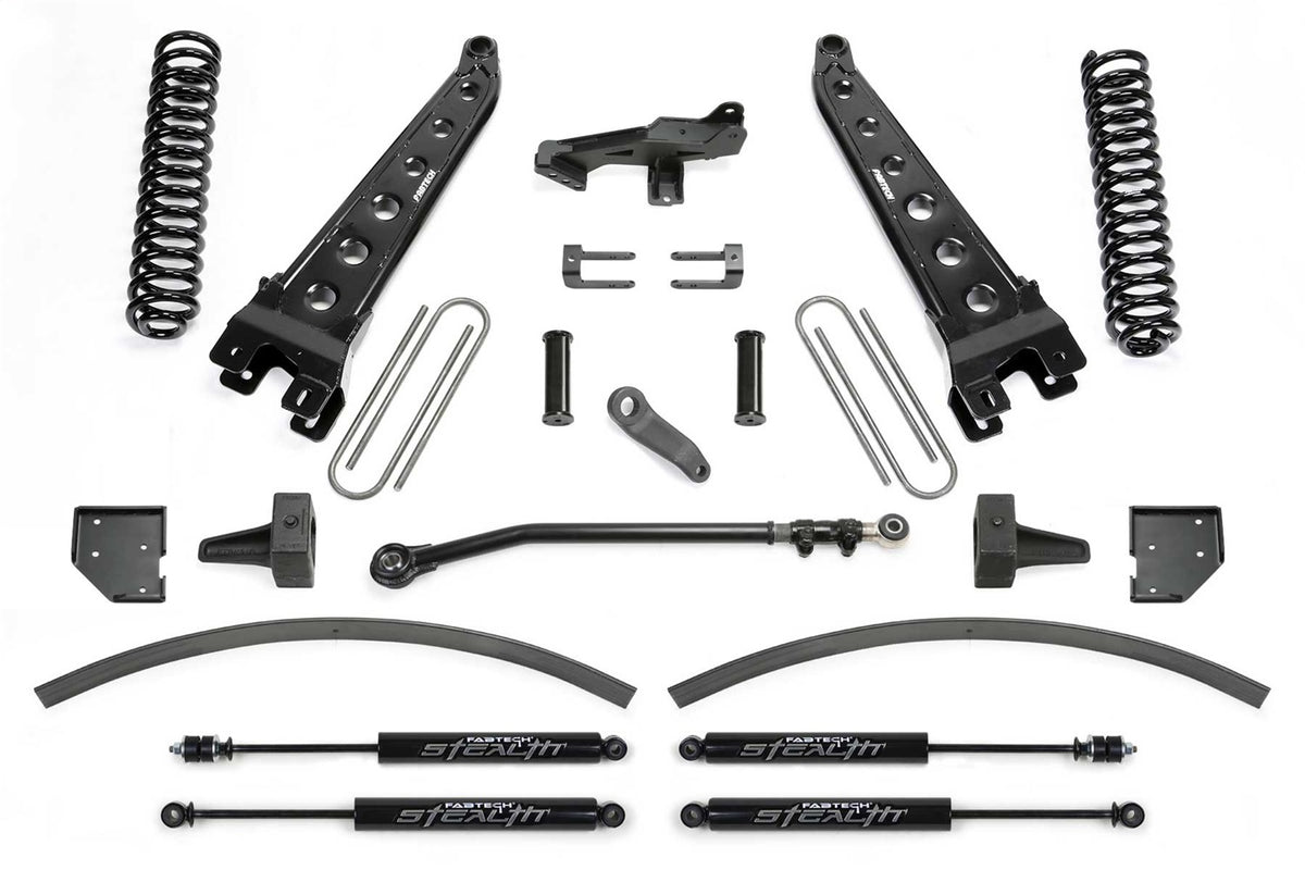 Fabtech Suspension Lift Kit – 8 in. Lift, Incl. Front Coil Springs/Stealth Shocks (PN K2265M)