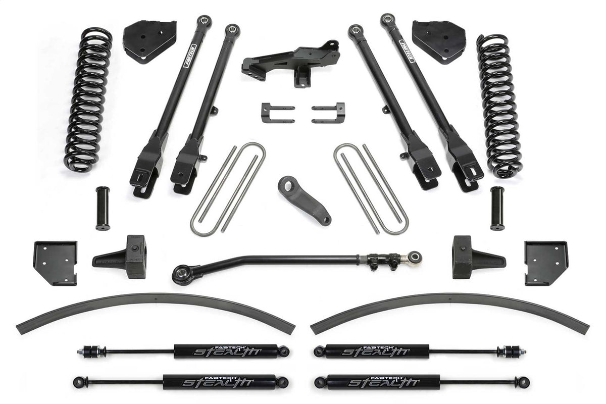 Fabtech Suspension Lift Kit – 8 in. Lift, Incl. Coil Spring/Stealth Shocks (PN K2266M)