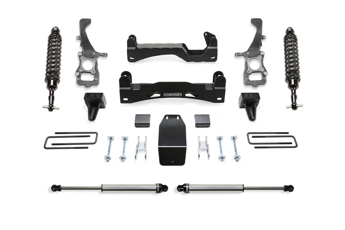 Fabtech Suspension Lift Kit – 6 in. Lift, w/Front Dirt Logic 2.5 Coilovers, Rear Dirt Logic Shocks (PN K2372DL)