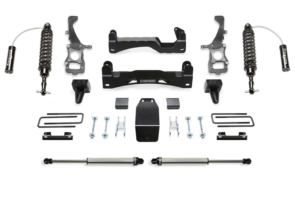 Fabtech Suspension Lift Kit – 6 in. Lift, w/Front Dirt Logic SS 2.5 Resi. Coilovers, Rear Dirt Logic Shocks (PN K2373DL)