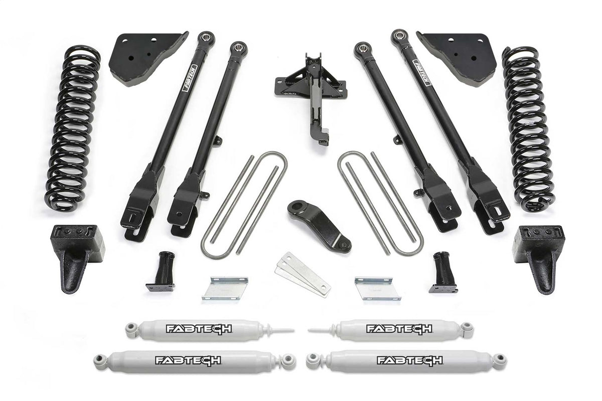Fabtech Suspension Lift Kit – 6 in. Lift, w/Coils And Performance Shocks (PN K2417)