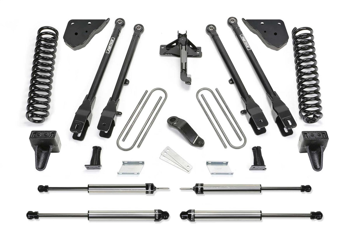 Fabtech Suspension Lift Kit – 6 in. Lift, w/Coils And Dirt Logic Stainless Steel Shocks (PN K2417DL)