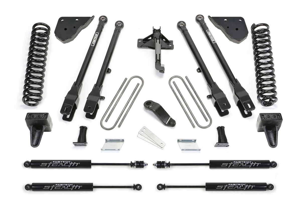 Fabtech Suspension Lift Kit – 6 in. Lift, w/Coils And Stealth Shocks (PN K2417M)