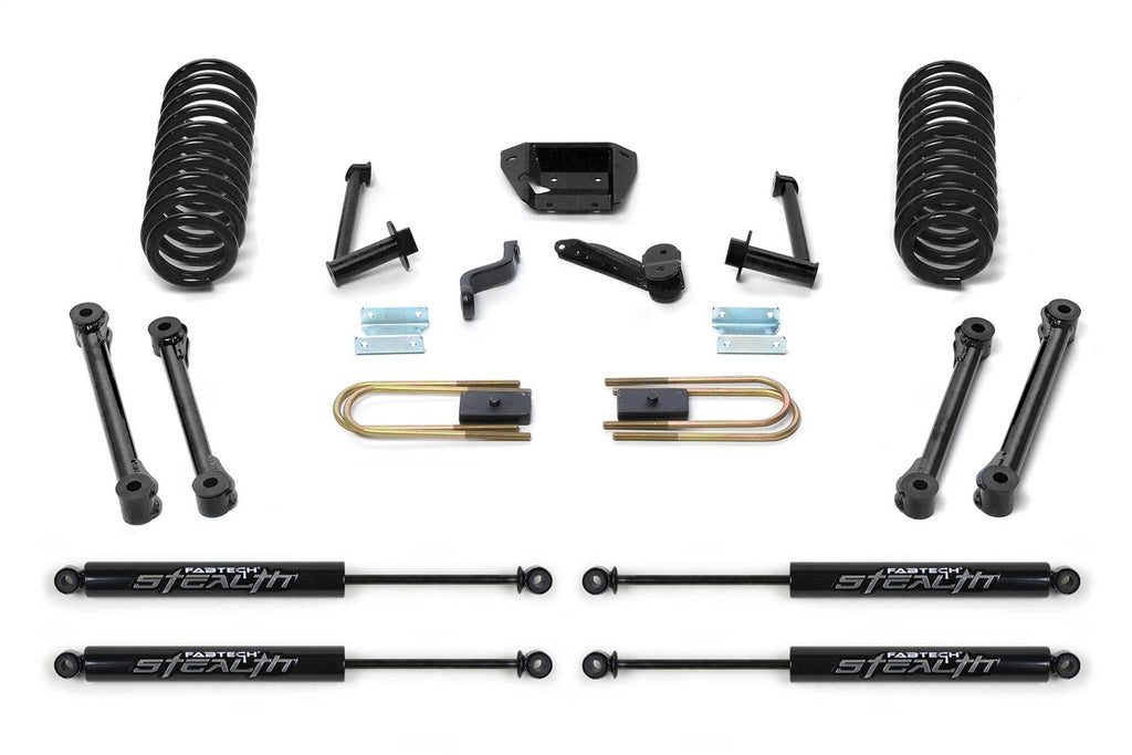 Fabtech Suspension Lift Kit – w/Stealth Monotube Shocks, 6 in. Lift (PN K3038M)