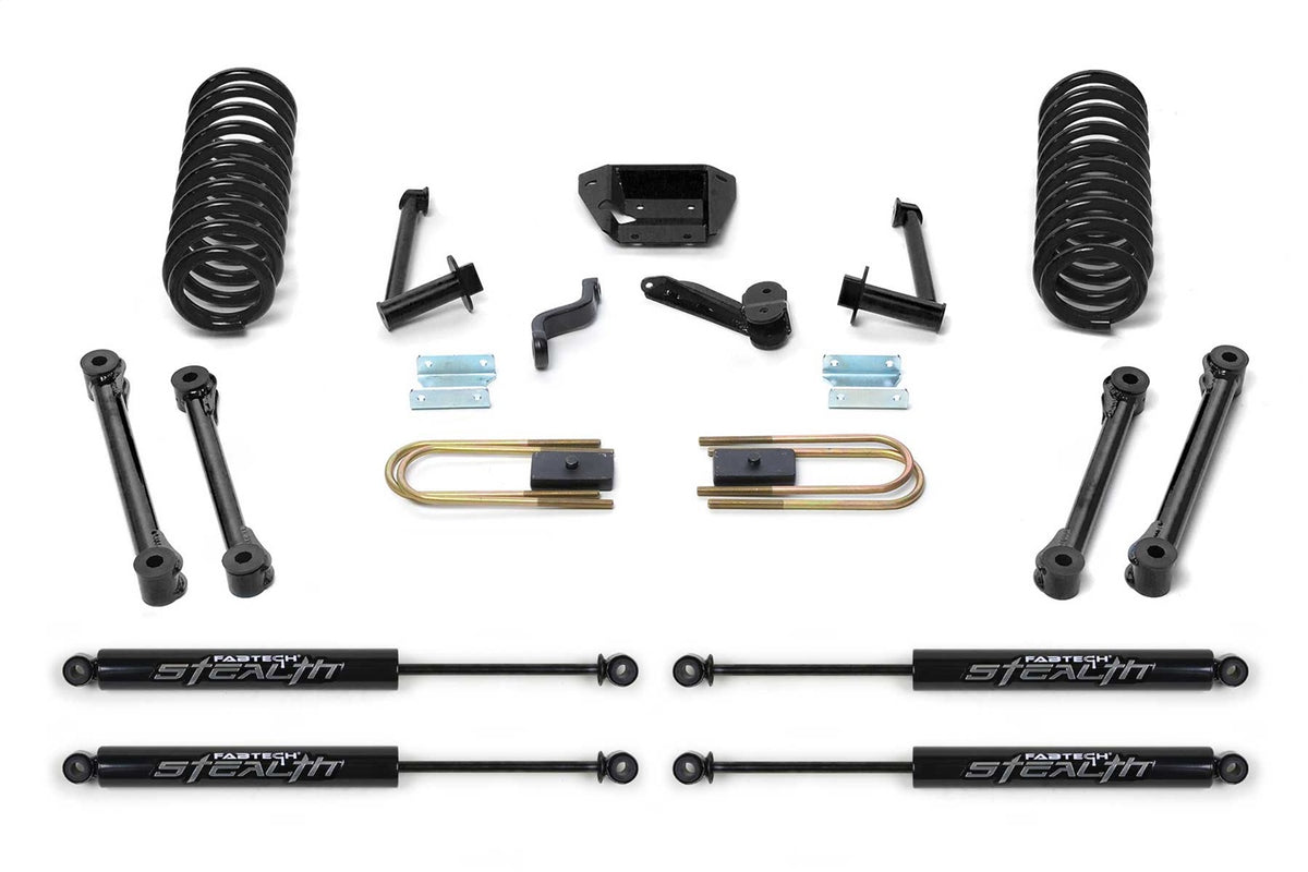 Fabtech Suspension Lift Kit – w/Stealth Monotube Shocks, 6 in. Lift (PN K3038M)