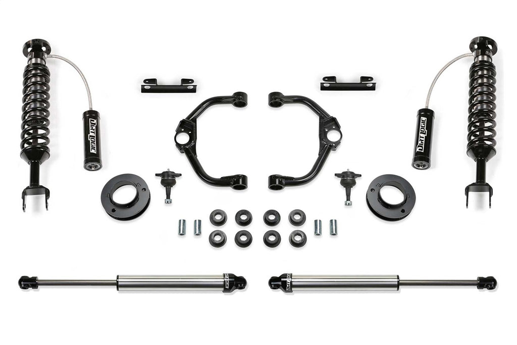 Fabtech Suspension Lift Kit – 3 in. Lift, w/Dirt Logic 2.5 in., Resi Coilovers 2.25 in. Lift (PN K3170DL)