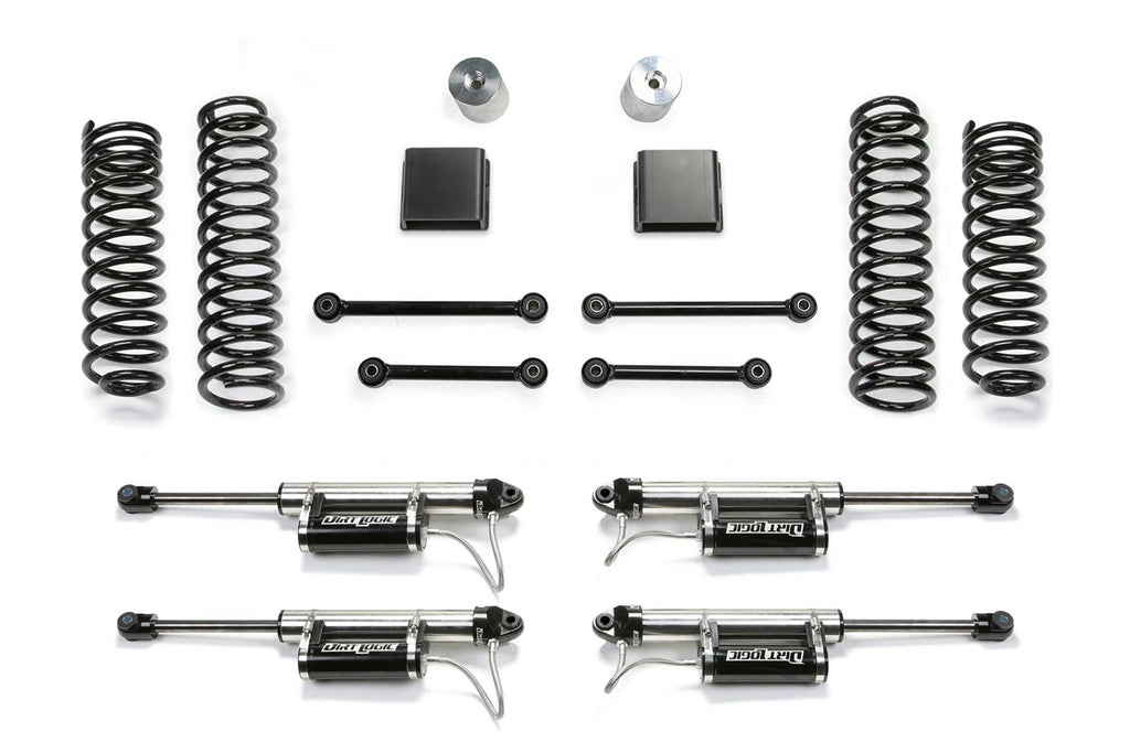 Fabtech Suspension Lift Kit – 3 in. Lift, w/DL Resi Shocks, For PN[FTS24243/FTS801402/FTS801502] (PN K4164DL)