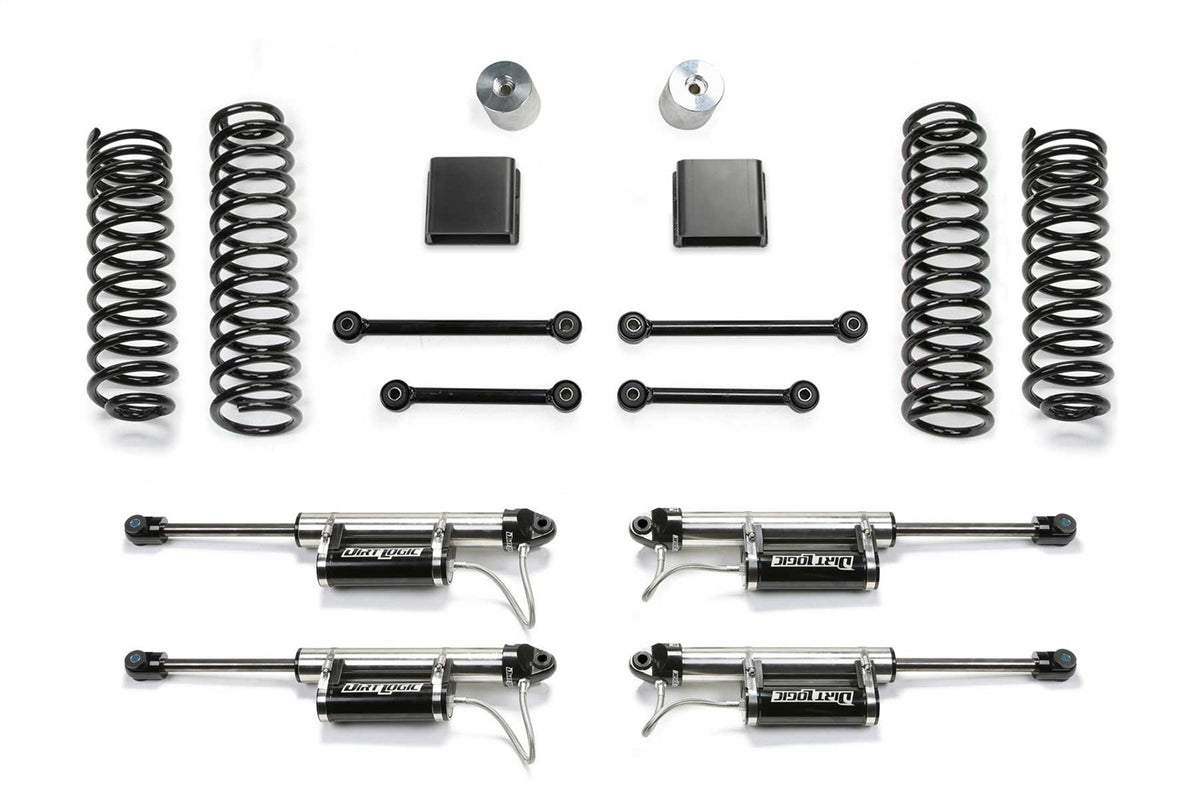 Fabtech Suspension Lift Kit – 3 in. Lift, w/DL Resi Shocks, For PN[FTS24243/FTS801402/FTS801502] (PN K4164DL)