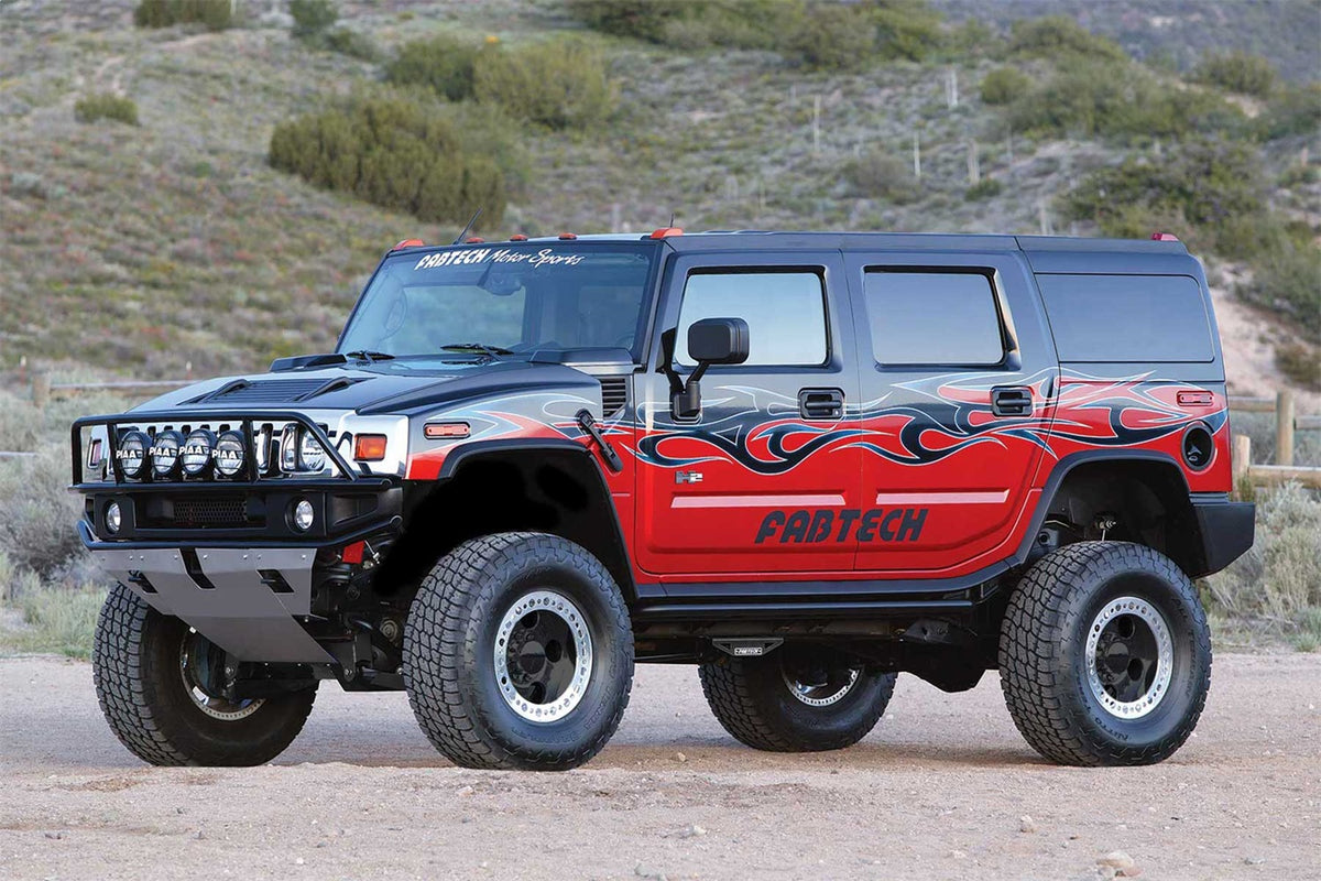 Fabtech Suspension Lift Kit – w/Stealth Monotube Shocks, 6 in. Lift, w/Coil Springs (PN K5000M)