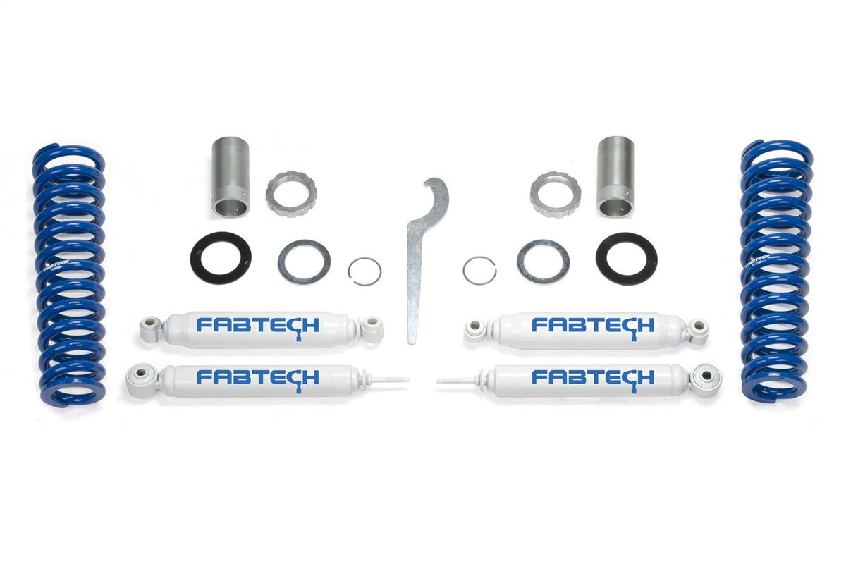 Fabtech Suspension Lift Kit – w/Stealth Shocks, Adjustable, 0-2.5 in. Lift (PN K7012M)
