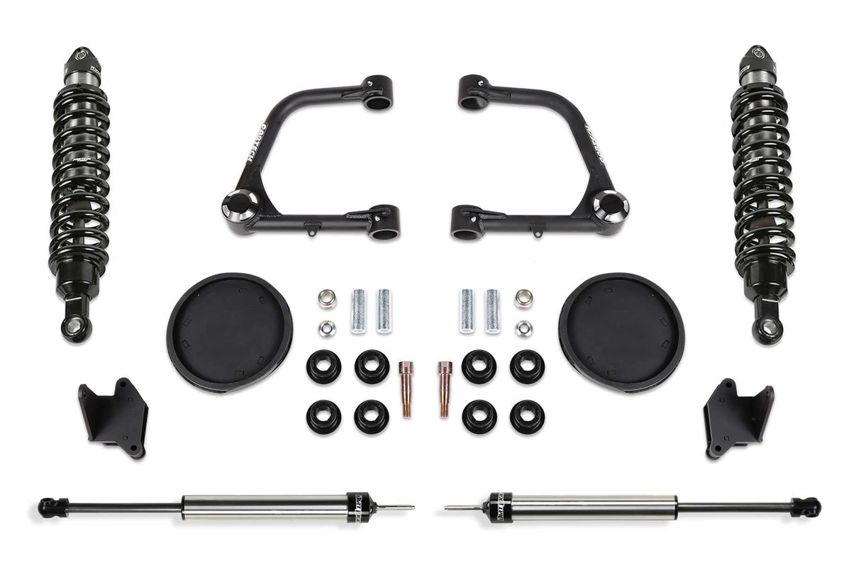 Fabtech Suspension Control Arm Kit – 3 in. Lift, w/Uniball, Front Dirt Logic 2.5 Coilover N/R (PN K7087DL)