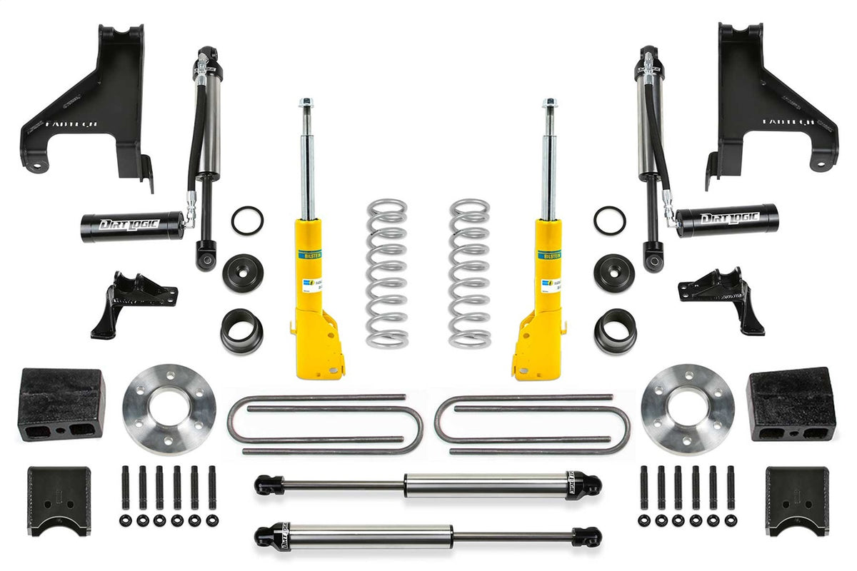Fabtech Suspension Lift Kit – 1.5 in., Front Bilstein B6 Struts w/Dirt Logic 2.25 Resi Auxiliary Shocks And Rear Dirt Logic 2.25 Shocks (PN K9004DL)