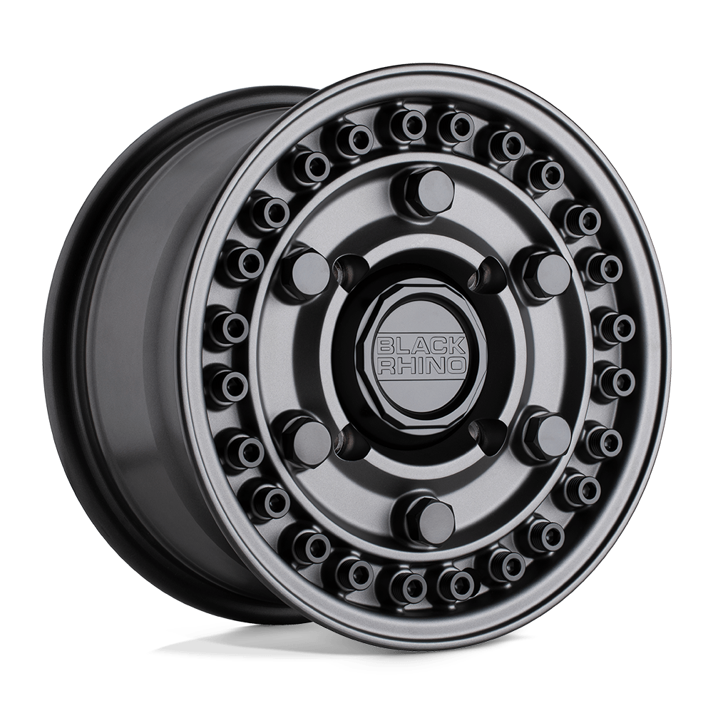 Black Rhino Hard Alloys - UTV ARMORY UTV 15X7 4X110 80 GUNBLK +51